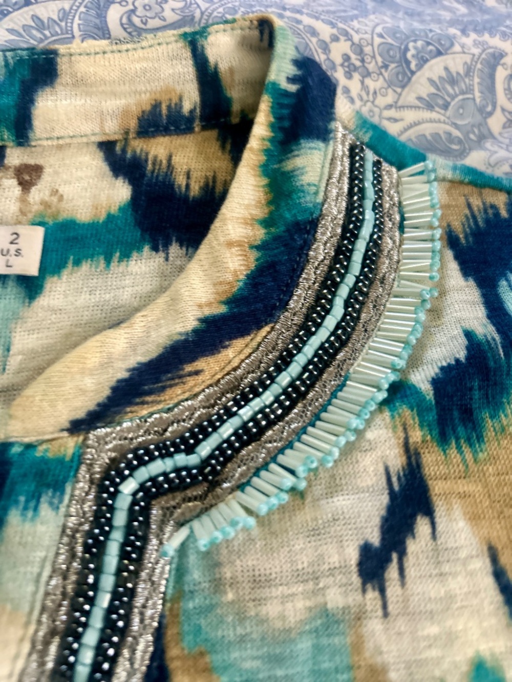 CHICO's Beaded Beauty top-Knock 'em dead in this special piece CHICO's SIZE 2
